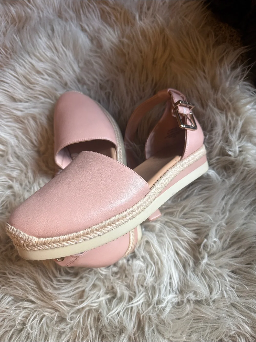 Vince camuto Pale Pink Espadrille Slingback Flats
